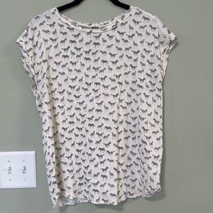 Zebra print top - Medium - 10
